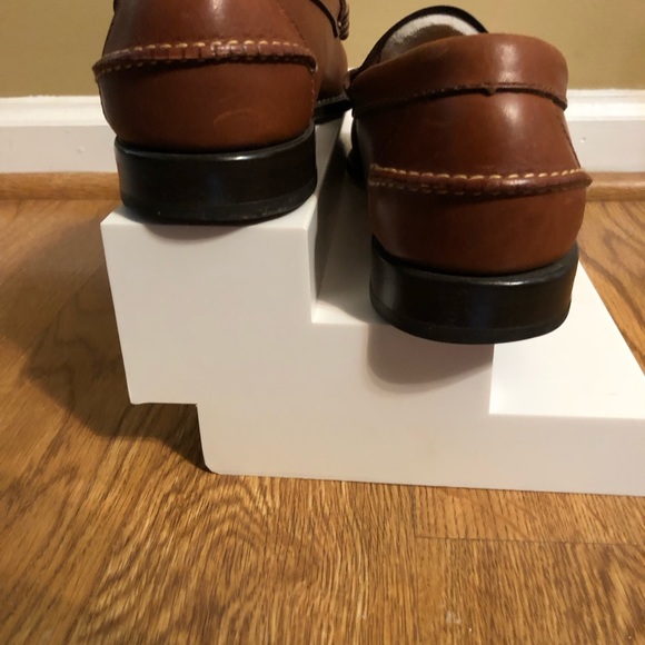 LL Bean Men’s Brown Leather Penny Loafers Slip on Casual Shoes Sz. 9 1/2 D. - Picture 6 of 8